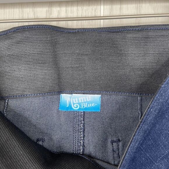 Mumu Blue Soho Skinnies Distressed Skinny Jeggings Blue Womens Size Large NWT - Picture 10 of 11
